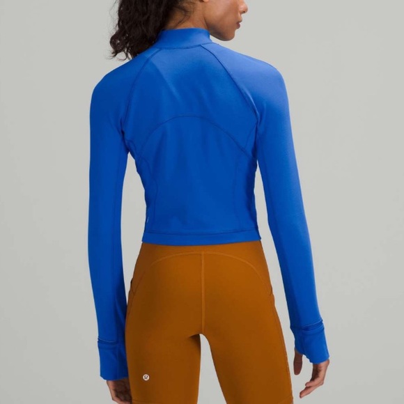 Lululemon Its Rulu Run Cropped Half Zip Blazer Blue Tone Size XS - Picture 6 of 16
